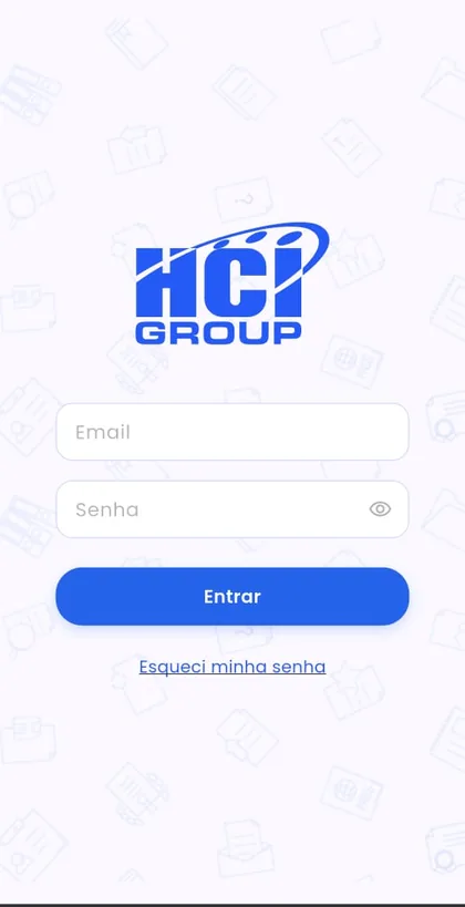 Tela de acesso do aplicativo HCI One