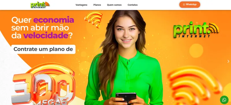 Site da Print Internet